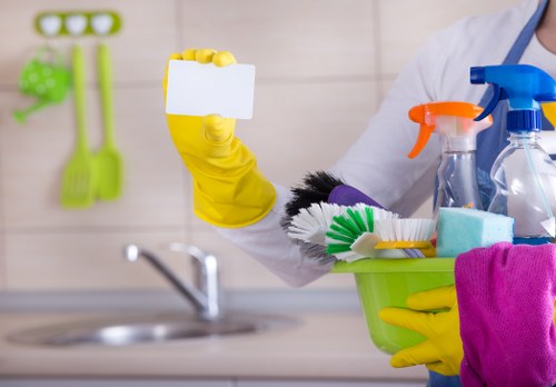 Professional cleaners working in an elegant Belgravia home