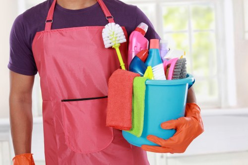 Professional cleaner in Belgravia maintaining an elegant home interior
