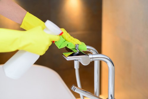 Professional cleaning staff representing Belgravia Cleaning Services in a refined property