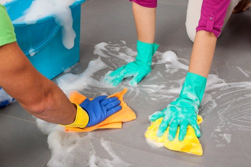 Deep kitchen cleaning during a move-out service in Belgravia