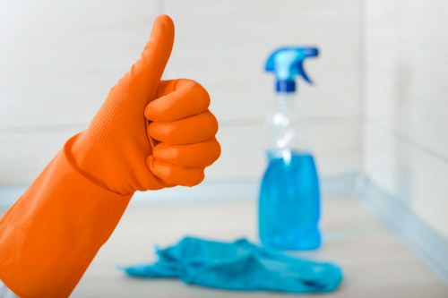 Local transfer station processing recyclable materials for Belgravia Cleaners