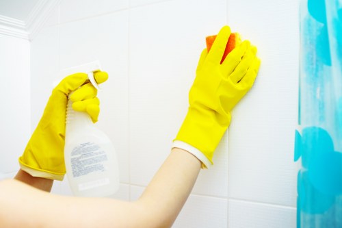 Cleaning dust and debris after renovation in Belgravia