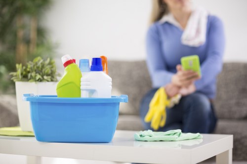 Specialist carpet cleaner using modern equipment in Belgravia